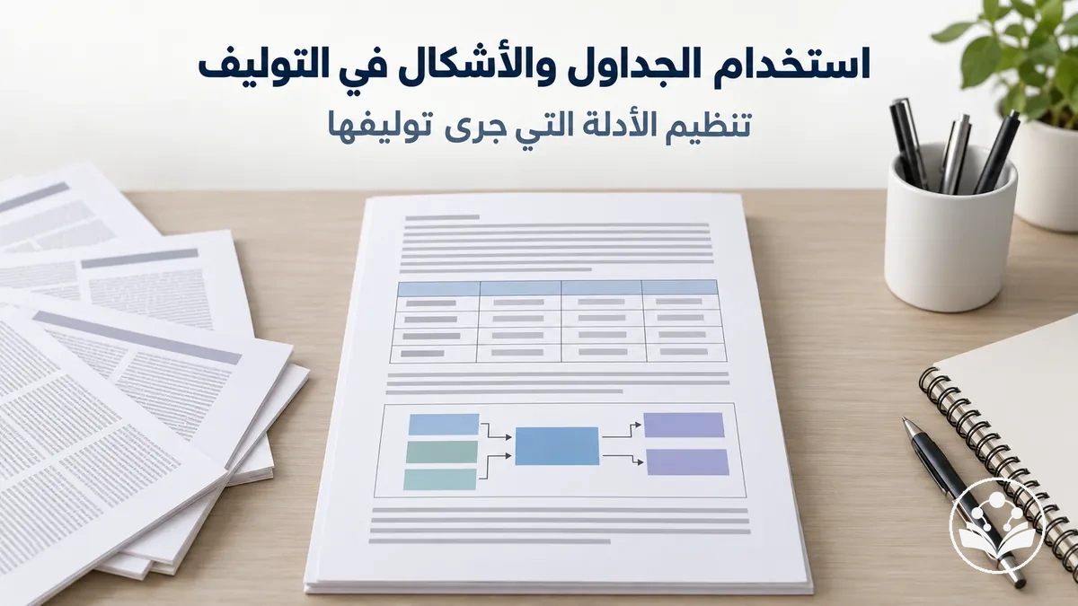 جداول وأشكال تنظّم الأدلة التي جرى توليفها في مقالة مراجعة
