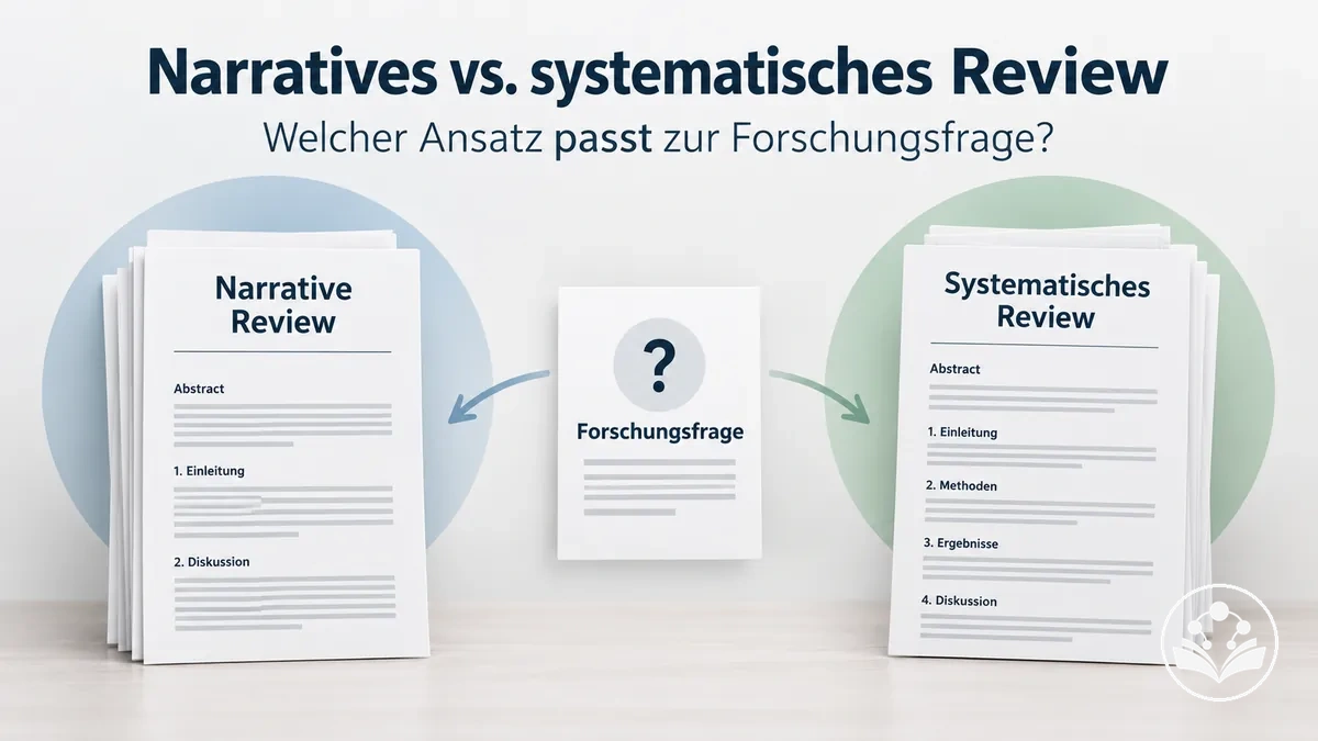 Vergleich von narrativem und systematischem Review-Ansatz
