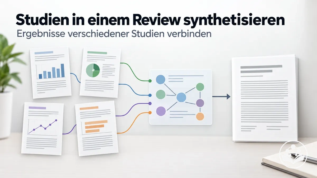 Evidenzsynthese, die Ergebnisse verschiedener Studien in einem Übersichtsartikel miteinander verbindet
