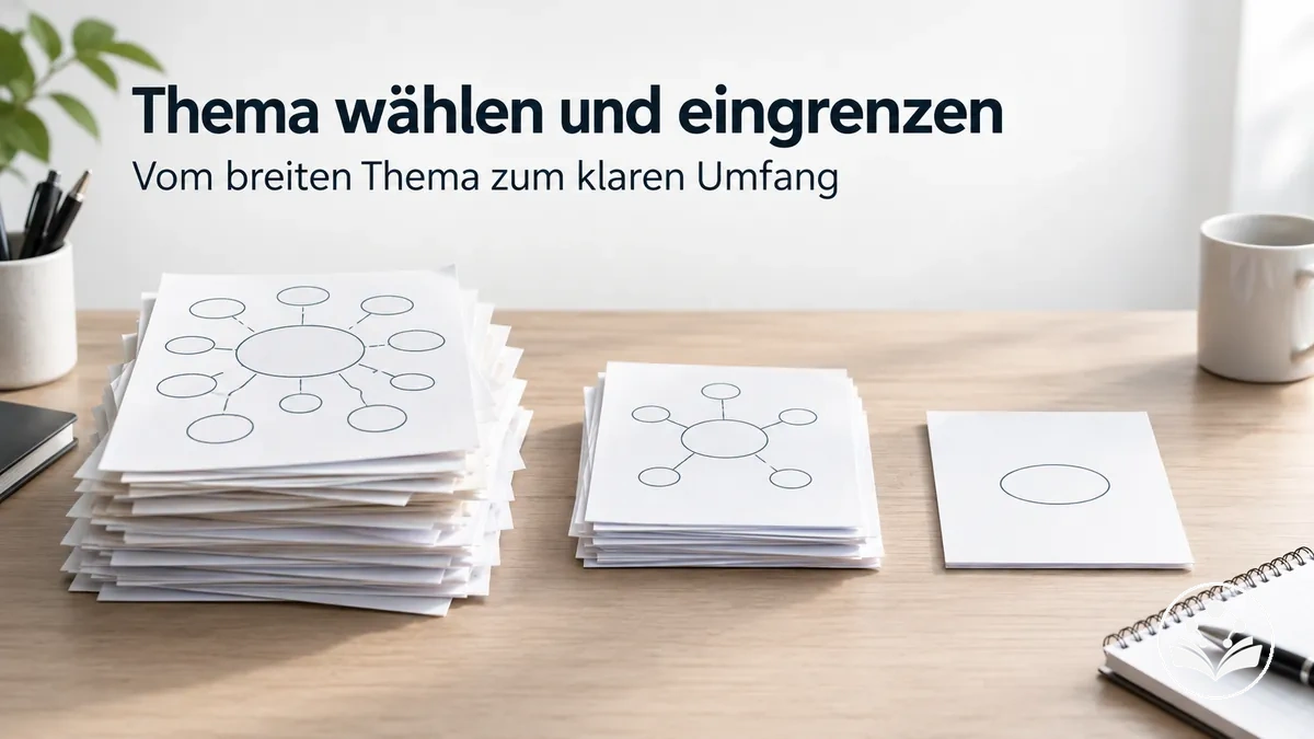 Vorgehen zum Auswählen, Eingrenzen und Festlegen des Umfangs eines Themas für einen Übersichtsartikel