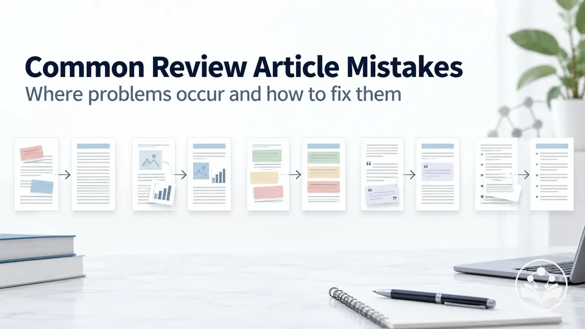 Common review article writing problems and the stages where they occur