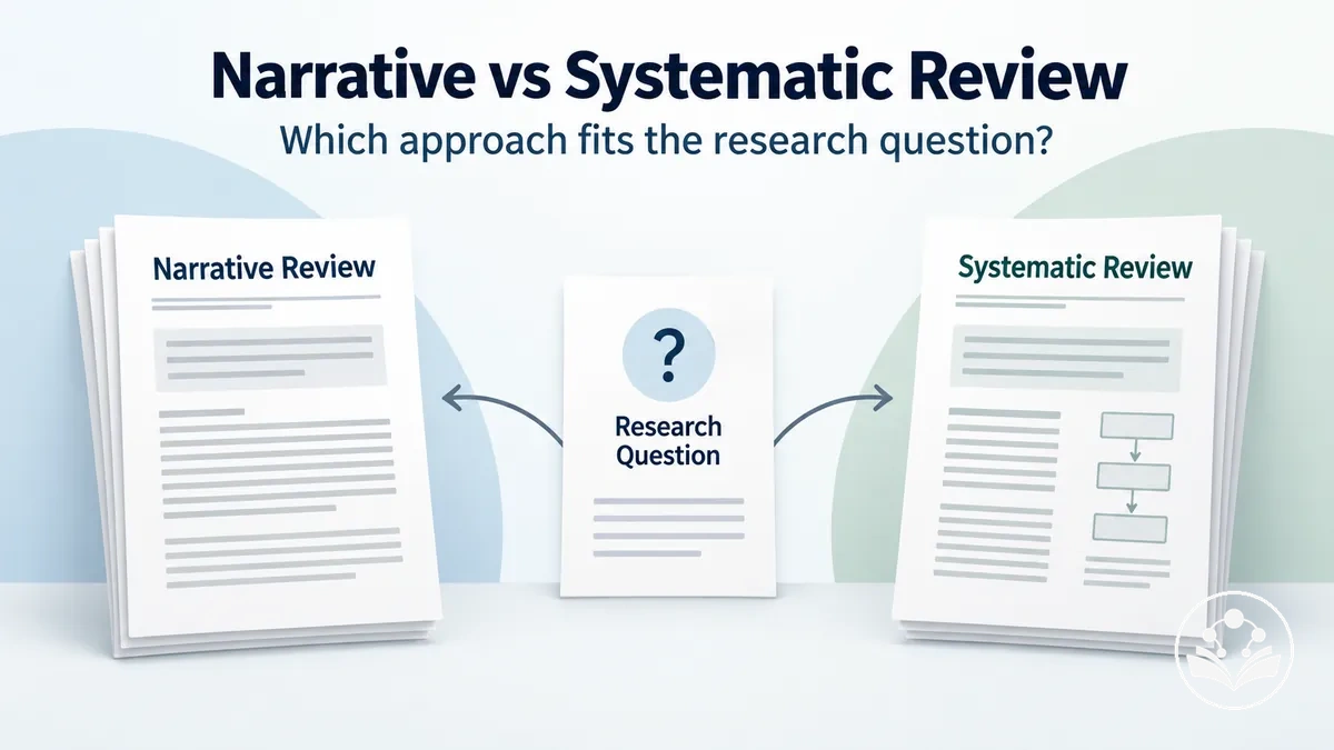 Comparison of narrative review and systematic review approaches
