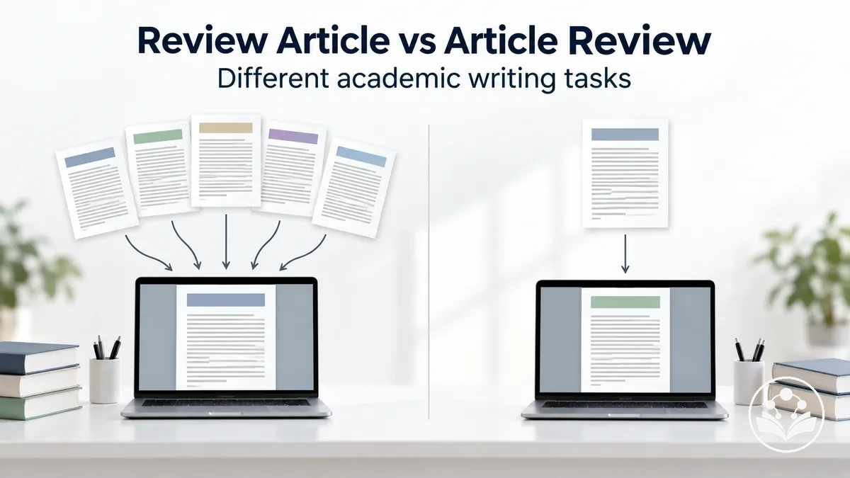 Comparison of review article writing and article review writing tasks
