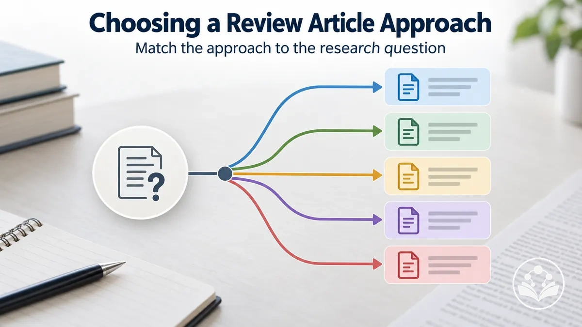 Different review article approaches and how they fit different research questions