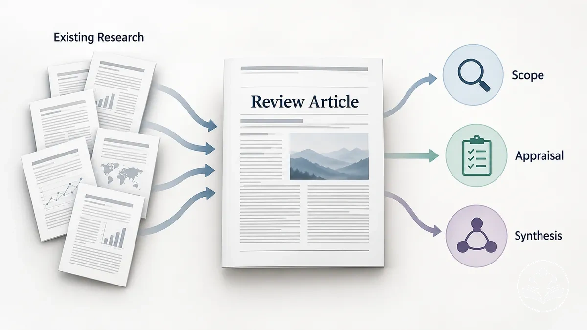 Artículo de revisión mostrado como publicación independiente en una revista que sintetiza la investigación existente