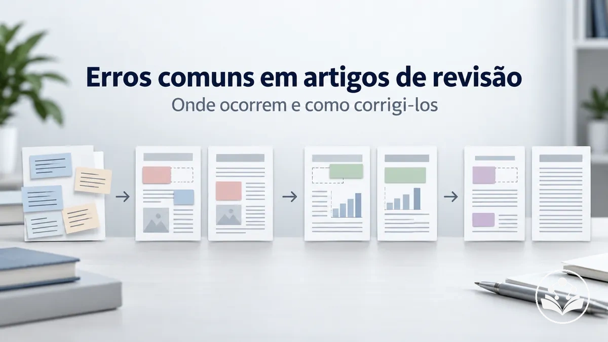 Problemas comuns na redação de artigos de revisão e as etapas em que costumam ocorrer