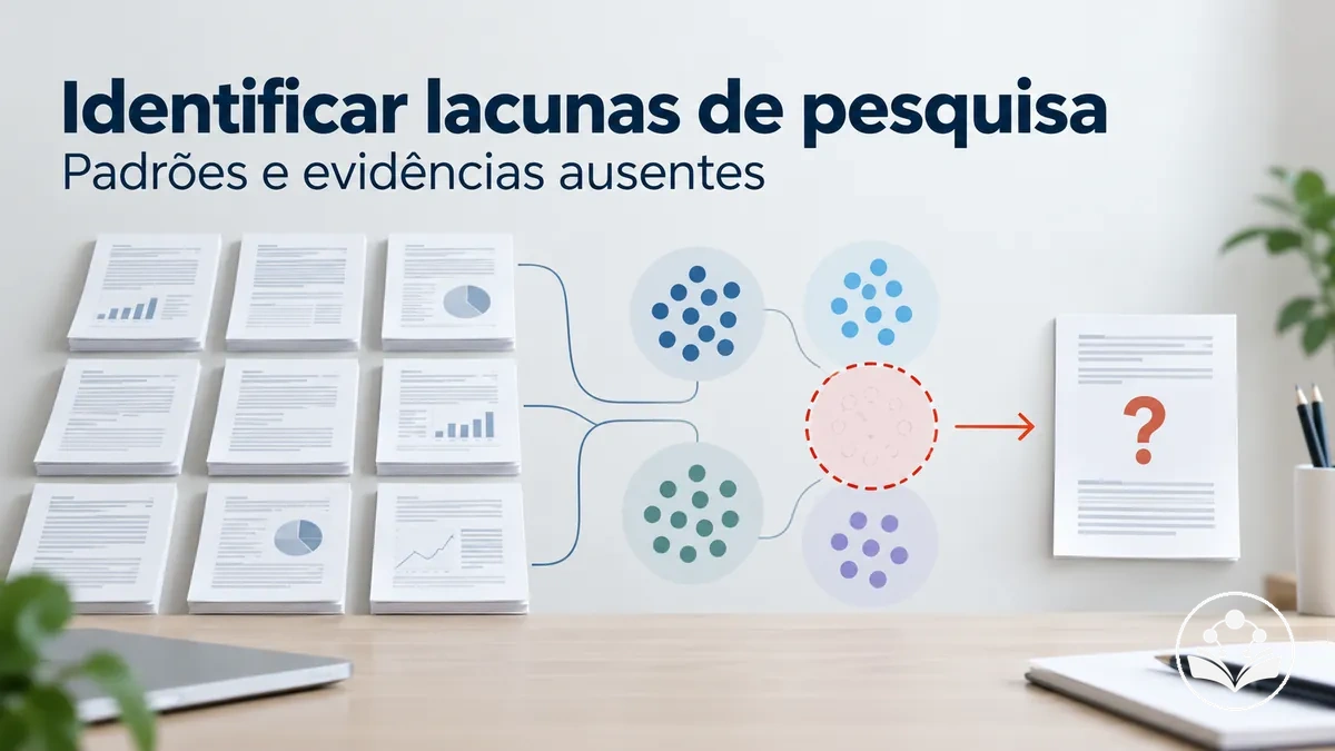 Identificação de lacunas de pesquisa a partir de padrões e evidências ausentes na literatura revisada