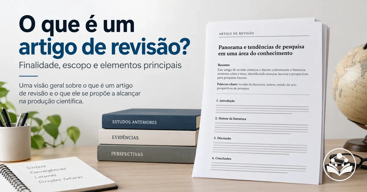 Finalidade, escopo e principais elementos acadêmicos de um artigo de revisão