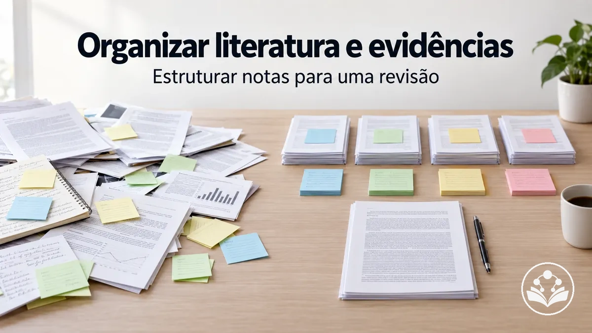 Organização de anotações da literatura e evidências para a redação de um artigo de revisão