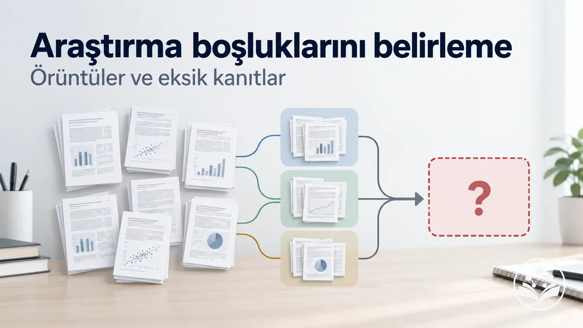 İncelenen literatürdeki örüntüler ve eksik kanıtlardan araştırma boşluklarının belirlenmesi