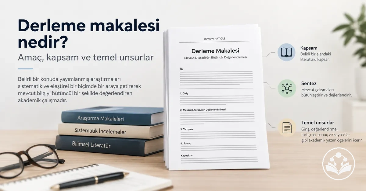 Derleme makalesinin amacı, kapsamı ve temel akademik yazım unsurları